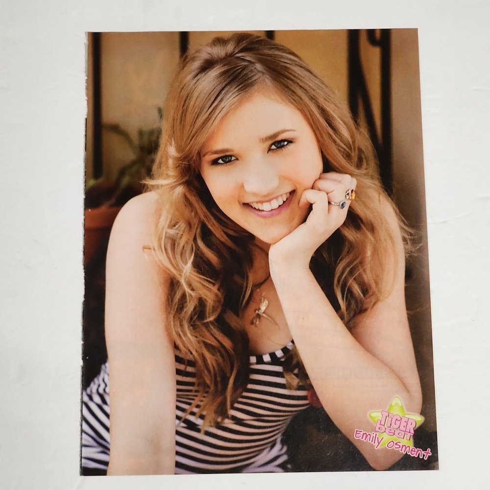 Emily Osment Hannah Montana Vintage Pin-Up Poster Clipping 8x10.5 Tiger Beat
